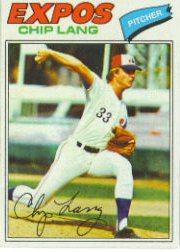 1977 Topps Baseball Cards      132     Chip Lang RC